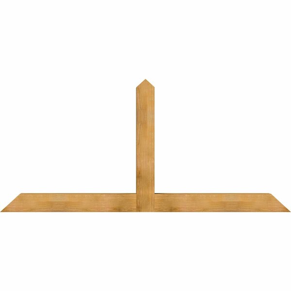 Ekena Millwork Portland Rough Sawn Timber Gable Bracket, Western Red Cedar, 96"W x 44"H x 6"D x 6"F, 11/12 Pitch GBW096X44X0606POR00RWR - main
